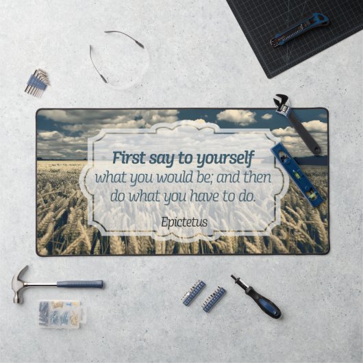 Epictetus "Do it" Inspirationsquelle Schreibtischunterlage (Arbeitsplatz)
