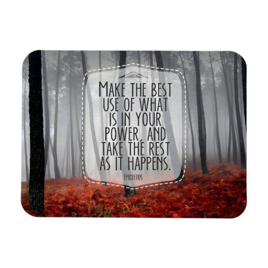 Epictetus Inspiration Zitat "Adapt" flexibel Magnet (Horizontal)