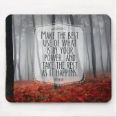 Epictetus Inspiration Zitat "Adapt" Mousepad (Vorne)