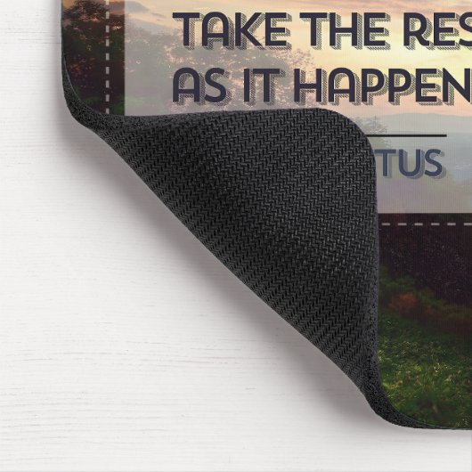 Epictetus Inspiration Zitat "Beste Verwendung" Mousepad (Ecke)