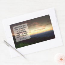 Epictetus Inspiration Zitat "Beste Verwendung"