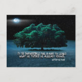 Epictetus Inspiration Zitat "Lernen" Postkarte (Vorderseite)