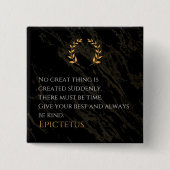 Epictetus Rezept für Gräueltaten Button (Vorderseite)