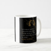 Epictetus Rezept für Gräueltaten Kaffeetasse (VorderseiteRechts)
