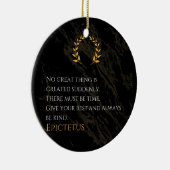 Epictetus Rezept für Gräueltaten Keramik Ornament (Rechts)