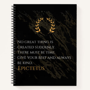 Epictetus Rezept für Gräueltaten Notizblock