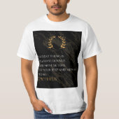 Epictetus Rezept für Gräueltaten T-Shirt (Vorderseite)