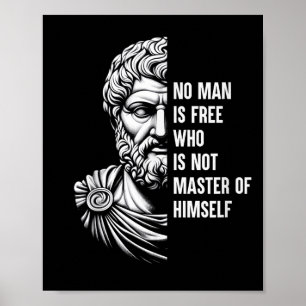 Epictetus Shirt Griechischer Philosoph Motivation Poster