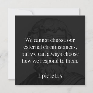 Epictetus Weisheit: Ermächtigung durch Reaktion Karte