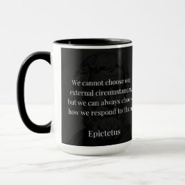 Epictetus Weisheit: Ermächtigung durch Reaktion Tasse