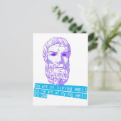 Epicurus die Lebenskunst Postkarte (Stehend Vorderseite)