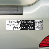 Epicurus: Familien-Freunde Freethought 2 Autoaufkleber (Auf Auto)