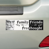 Epicurus: Familien-Freunde Freethought Autoaufkleber (Auf Auto)