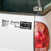 Epicurus: Familien-Freunde Freethought Autoaufkleber (Auf Lkw)