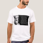 Epicurus Gottzitat T-Shirt (Vorderseite)