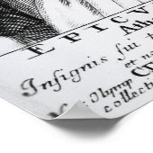Epicurus, graviert von Johann Fredrich Schmidt Poster (Ecke)