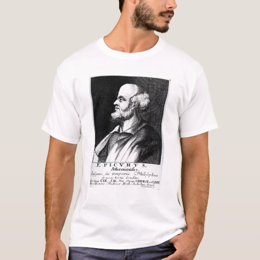 Epicurus, graviert von Johann Fredrich Schmidt T-Shirt (Vorderseite)
