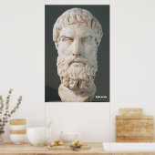 Epicurus / Griechischer Philosoph / Poster (Küche)