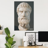 Epicurus / Griechischer Philosoph / Poster (Heimbüro)