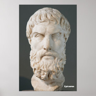 Epicurus / Griechischer Philosoph / Poster