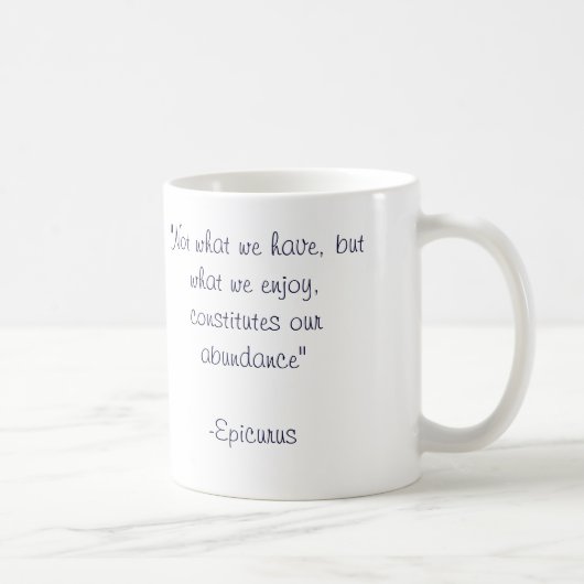 Epicurus Kaffeetasse (Rechts)