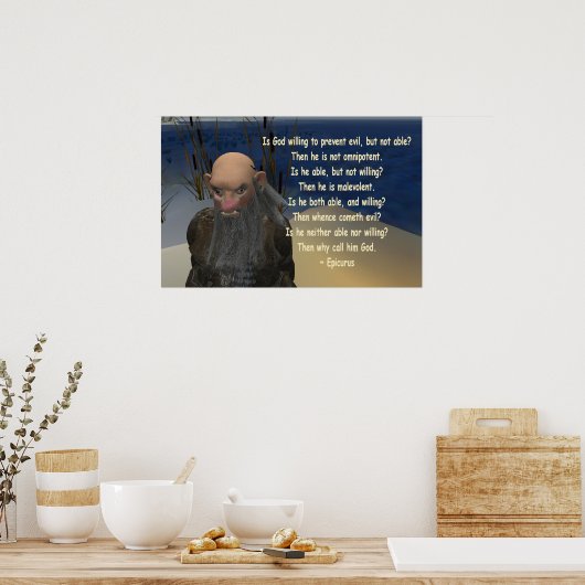 Epicurus Poster (Küche)