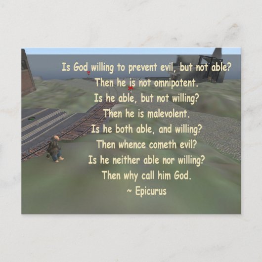 Epicurus Postkarte (Vorderseite)