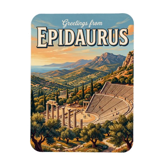 Epidaurus Griechenland Magnet (Vertikal)