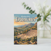 Epidaurus Griechenland Postkarte (Stehend Vorderseite)