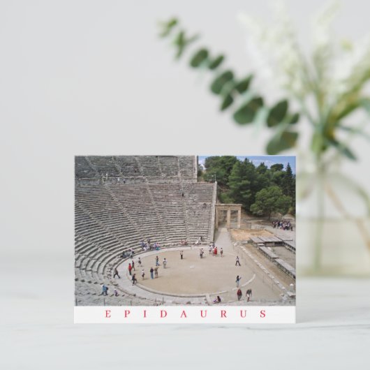 Epidaurus Theateransicht Postkarte (Stehend Vorderseite)