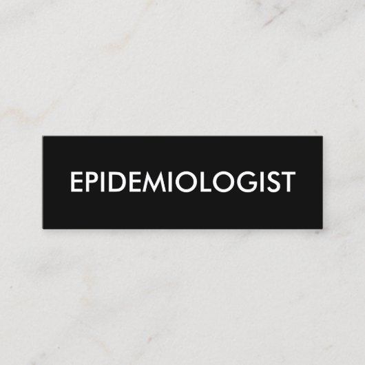 Epidemiologe Mini Visitenkarte (Vorderseite)