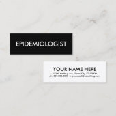 Epidemiologe Mini Visitenkarte (Vorne/Hinten)