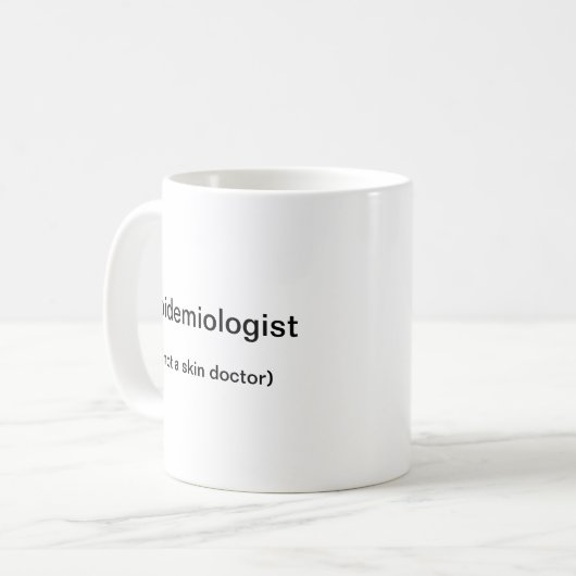 Epidemiologe Tasse (Vorderseite Links)