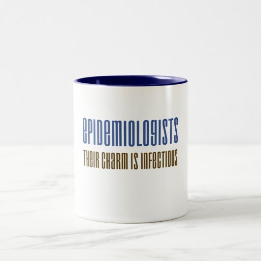 Epidemiologen-Charme Zweifarbige Tasse (Mittel)