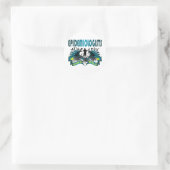 Epidemiologen Gone Wild Runder Aufkleber (Tasche)