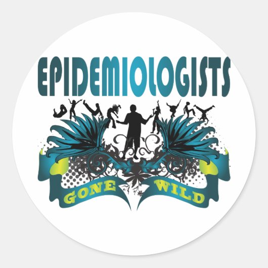 Epidemiologen Gone Wild Runder Aufkleber (Vorderseite)