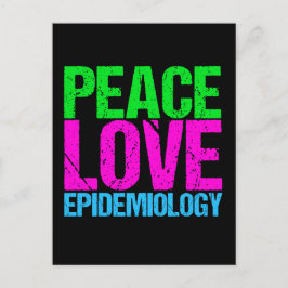 Epidemiologie der Liebe Frieden Postkarte
