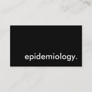 Epidemiologie. Visitenkarte