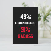 Epidemiologin Badass Card Karte (Stehend Vorderseite)