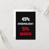 Epidemiologin Badass Card Karte (Vorderseite/Rückseite Beispiel)