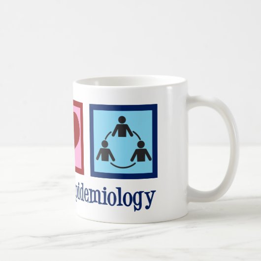 Epidemiologin Peace Liebe Epidemiology Kaffeetasse (Rechts)