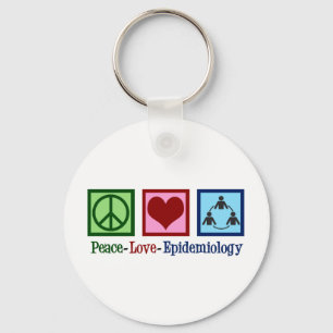 Epidemiologin Peace Liebe Epidemiology Schlüsselanhänger