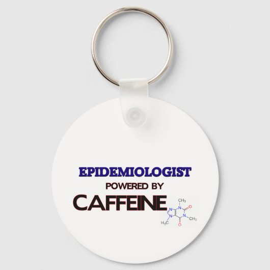 Epidemiologin Powered by Coffein Schlüsselanhänger (Vorderseite)
