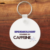 Epidemiologin Powered by Coffein Schlüsselanhänger (Vorderseite)