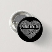 Epidemischer Mitarbeiter im Gesundheitswesen Button (Vorne & Hinten)