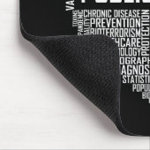 Epidemischer Mitarbeiter im Gesundheitswesen Mousepad (Ecke)