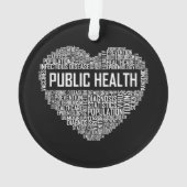 Epidemischer Mitarbeiter im Gesundheitswesen Ornament (Rückseite)