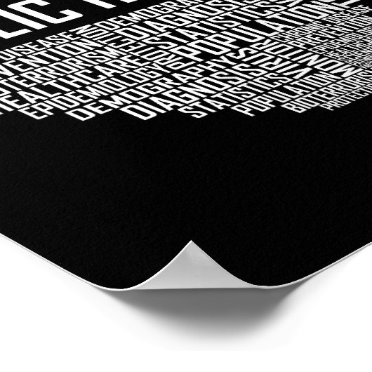 Epidemischer Mitarbeiter im Gesundheitswesen Poster (Ecke)