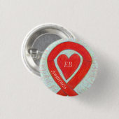 Epidermolysis Bullosa (EB) Awareness Ribbon Button (Vorne & Hinten)