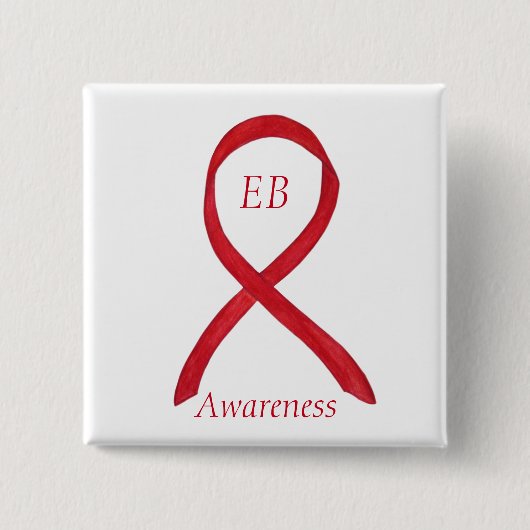 Epidermolysis Bullosa (EB) Awareness Ribbon Button (Vorderseite)